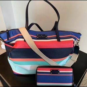 Kate Spade Diaper Bag and Matching Wallet